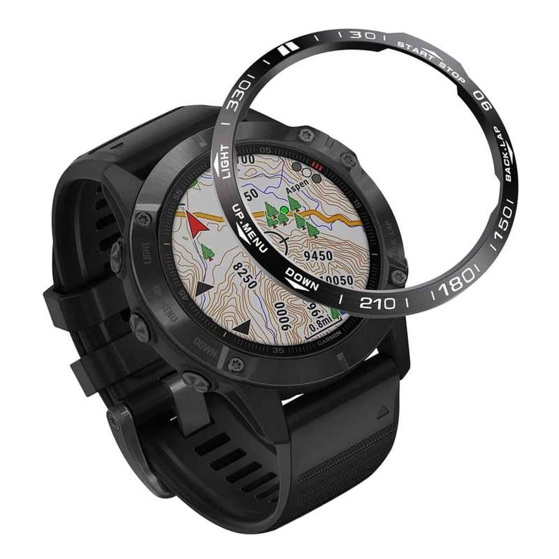 Killer Deals Garmin Fenix 6/Fenix 6 Pro stainless-steel watch bezel - Blue