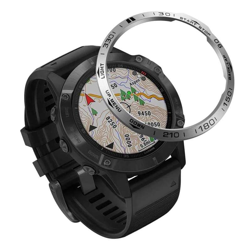 Killer Deals Garmin Fenix 6/Fenix 6 Pro stainless-steel watch bezel - Blue