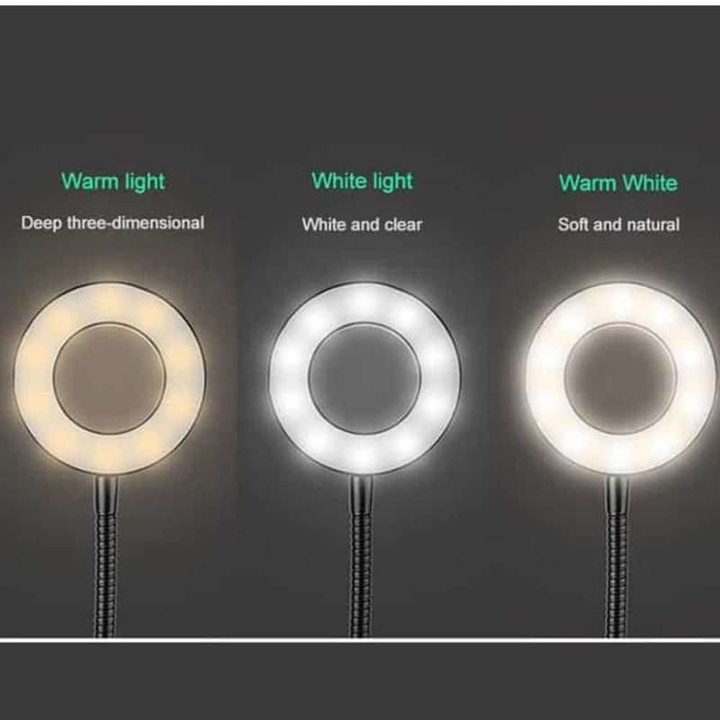 Killer Deals Selfie Vlogging 360 Adjustable LED Ring Light Desk Lamp