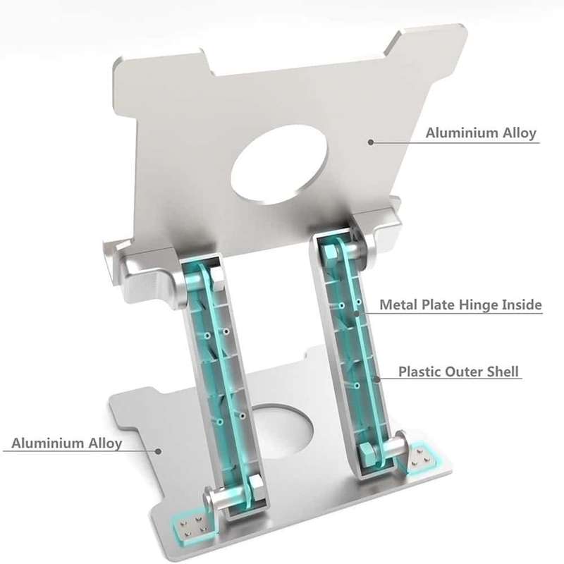 Adjustable Eye-level Aluminium Tablet Holder Stand - up to 15"