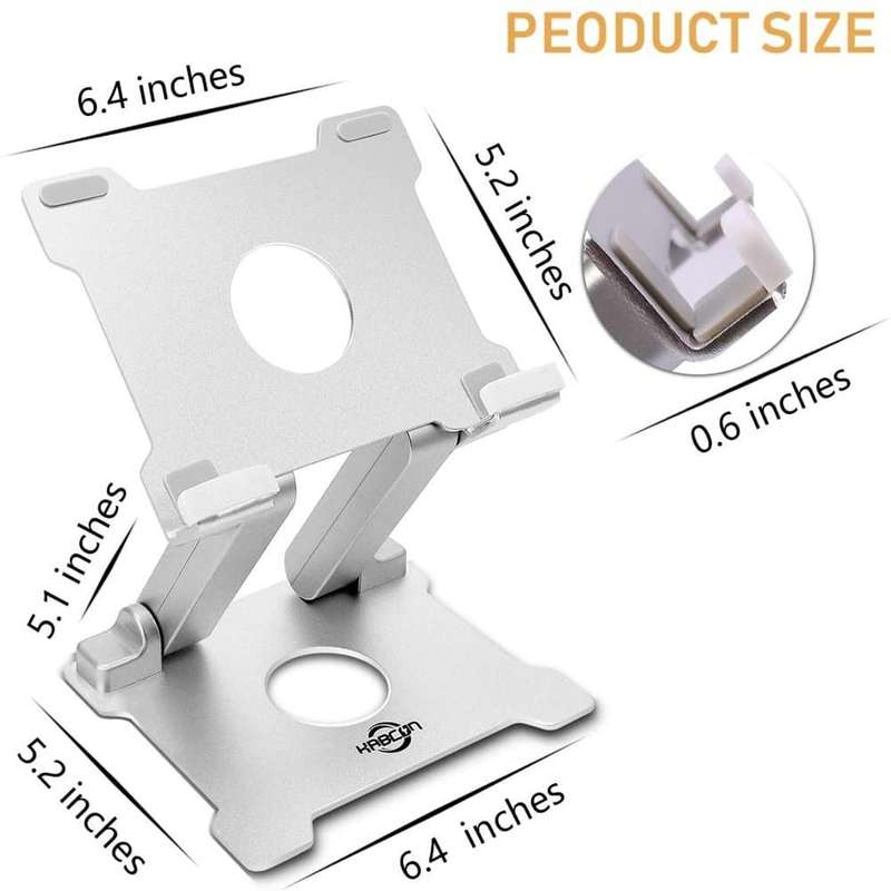 Adjustable Eye-level Aluminium Tablet Holder Stand - up to 15"