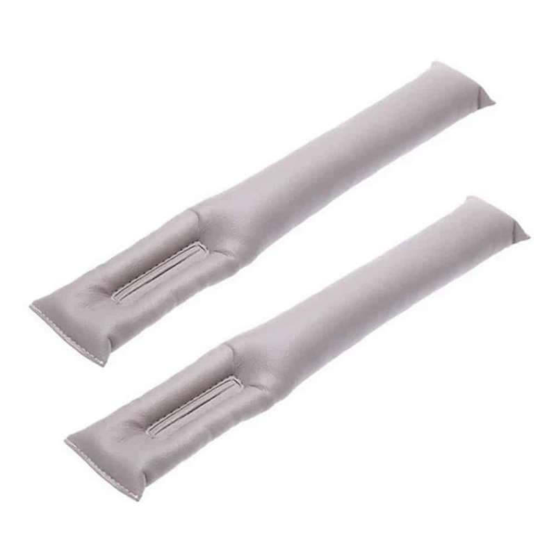 Car seat anti-lost plug PU Vegan leather gap filler case set - x2/Brown