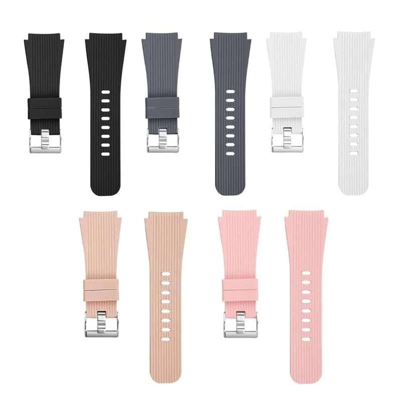 Killer Deals 22mm Silicone Strap For Samsung Galaxy SM-R810 -Black (S/M)