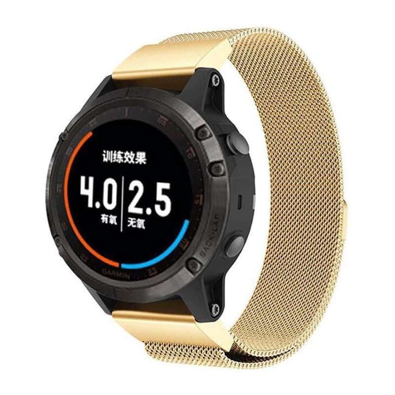 Killer Deals Garmin Fenix 5X/6X/3/HR Milanese steel strap - Silver