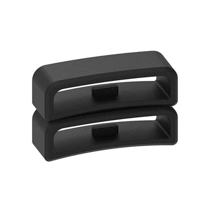 Killer Deals Watch 18MM Silicone Strap Band Saver 4pc - Black