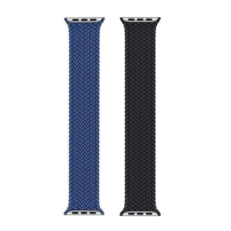 Elastic Nylon Strap for 42/44/45/49mm Apple Watch (160mm)- Blue