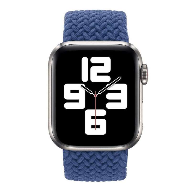Elastic Nylon Strap for 42/44/45/49mm Apple Watch (160mm)- Blue