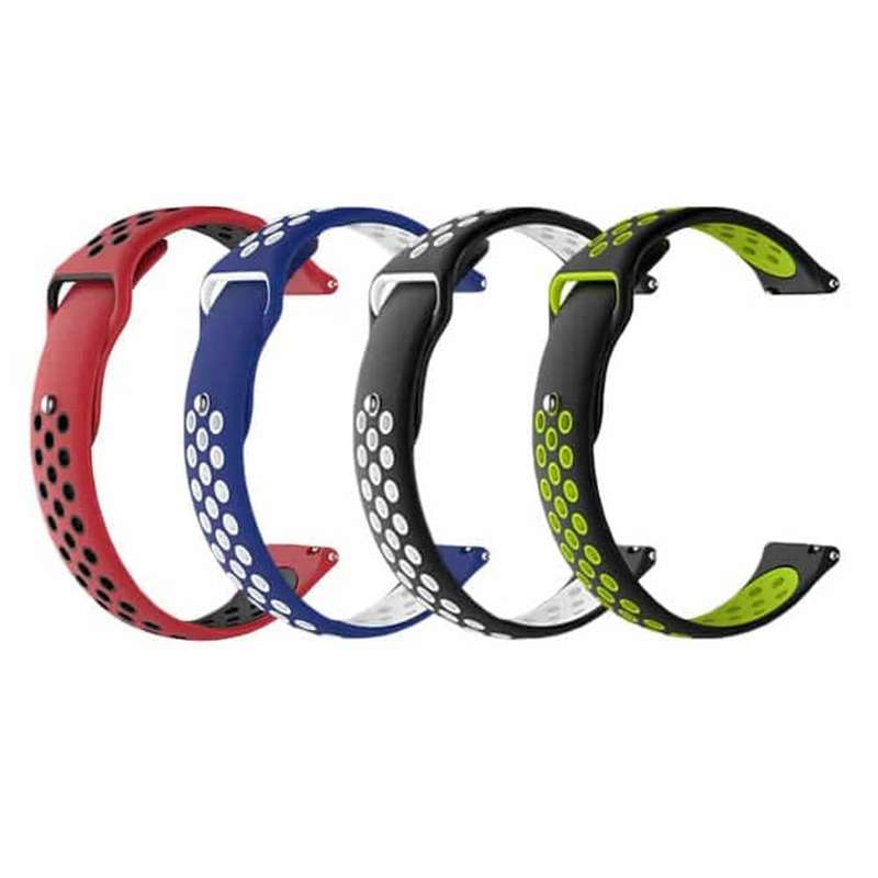 Killer Deals 22mm Samsung Gear Sport silicone strap - Navy & white