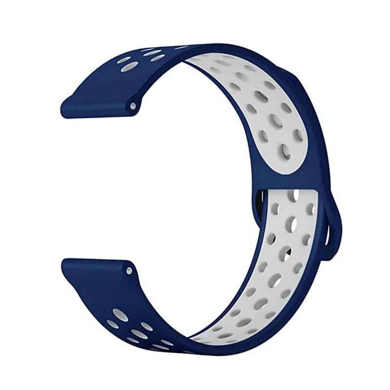 Killer Deals 22mm Samsung Gear Sport silicone strap - Navy & white