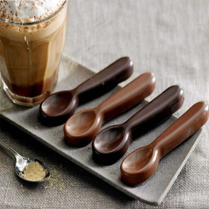 Killer Deals Party Decoration Edible Chocolate Spoon Silicone Baking Mould x3