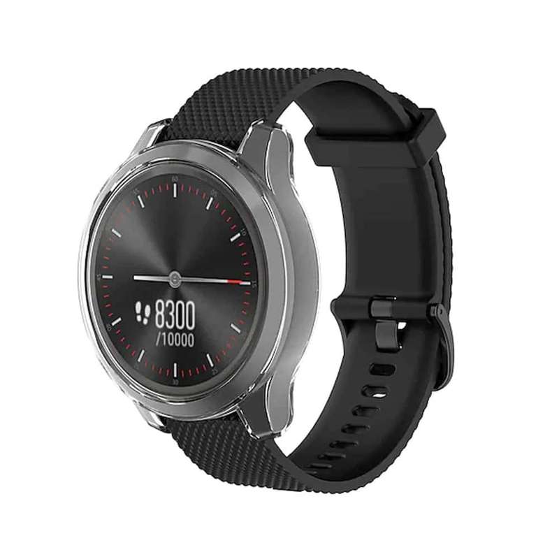 Killer Deals TPU case for Garmin Vivomove 3S-Black+ Clear - Combo