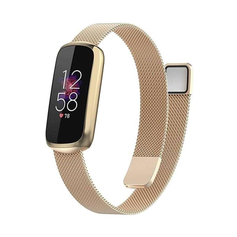 Fitbit Luxe Replacement Meshy Milanese Strap - Pink