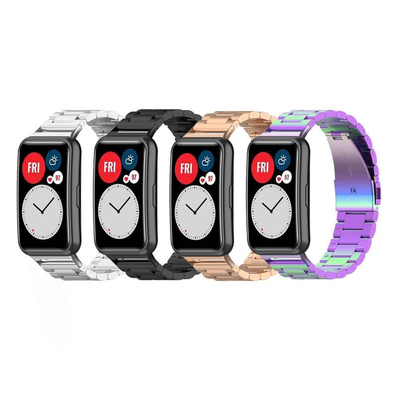 Killer Deals Huawei Watch Fit Replacement Stainless-Steel Strap - Rose Gold