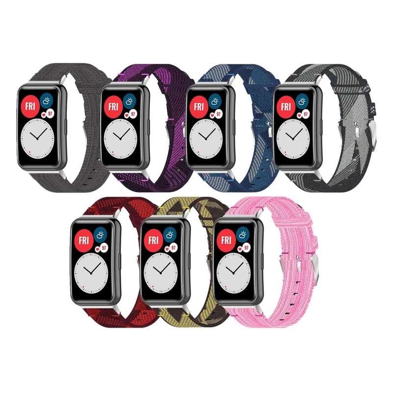 Killer Deals Sporty Woven Nylon Band for Huawei Watch Fit - Red