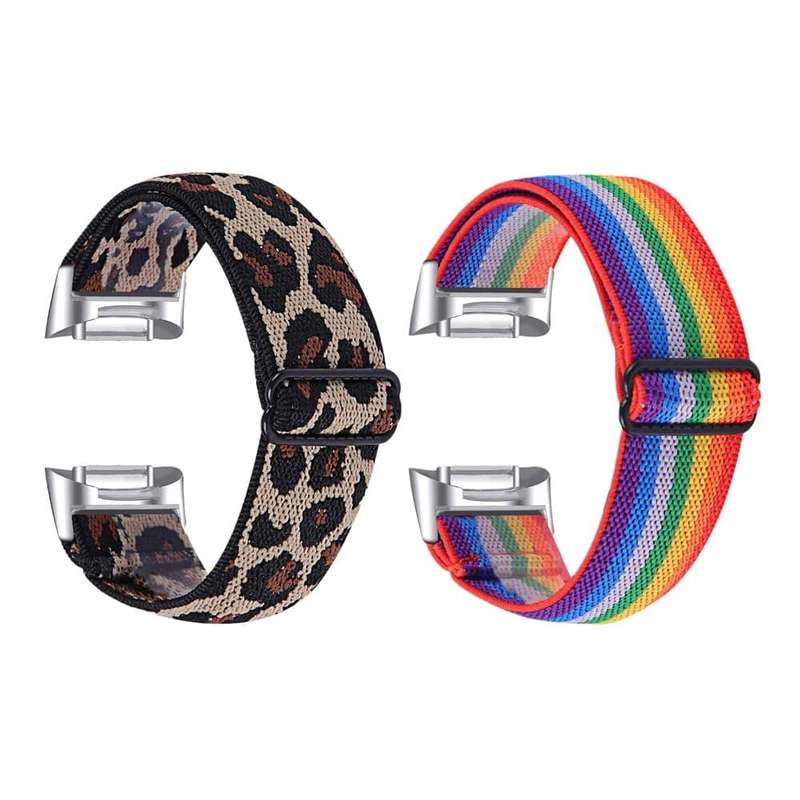 Nylon Band for Fitbit Charge 5 - Leopard