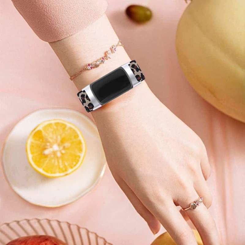 Nylon Band for Fitbit Charge 5 - Leopard