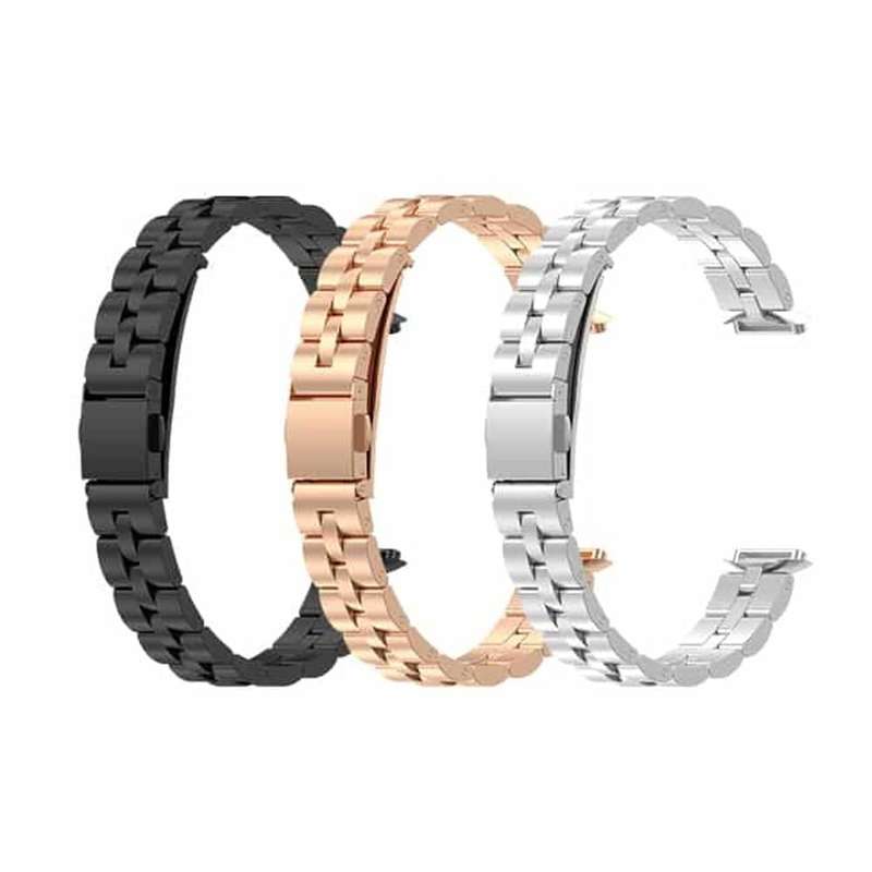 Killer Deals 3 links stainless steel band for Fitbit Luxe - Black