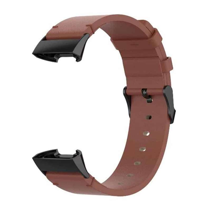Killer Deals Leather Band for Fitbit Charge 3/SE/4 - Brown