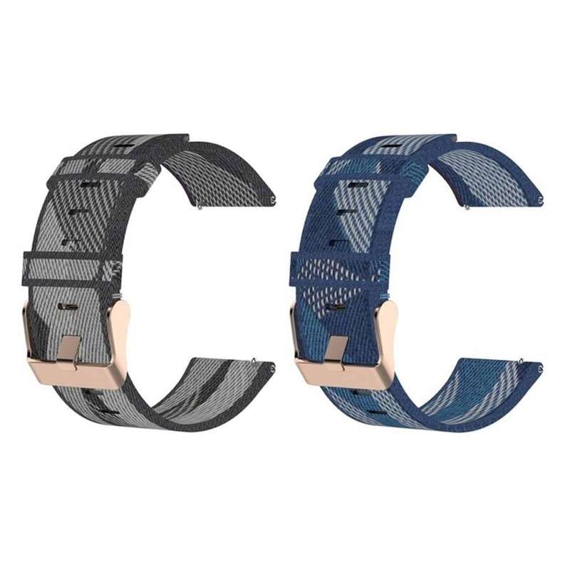 Killer Deals Nylon Band for Fitbit Versa/2/Lite Blaze(23mm) - Black stripe