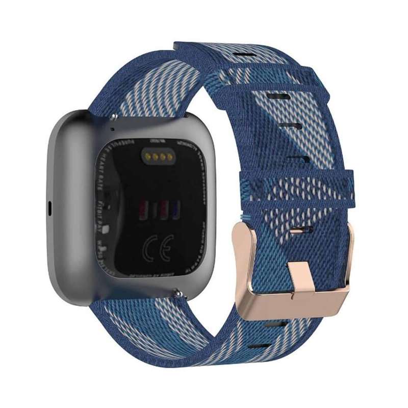 Killer Deals Nylon Band for Fitbit Versa/2/Lite Blaze(23mm) - Black stripe