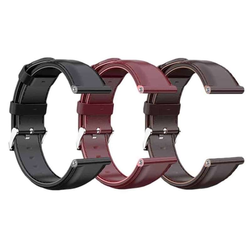 Leather Band for Fitbit Versa/2/Lite Blaze(23mm) - Black