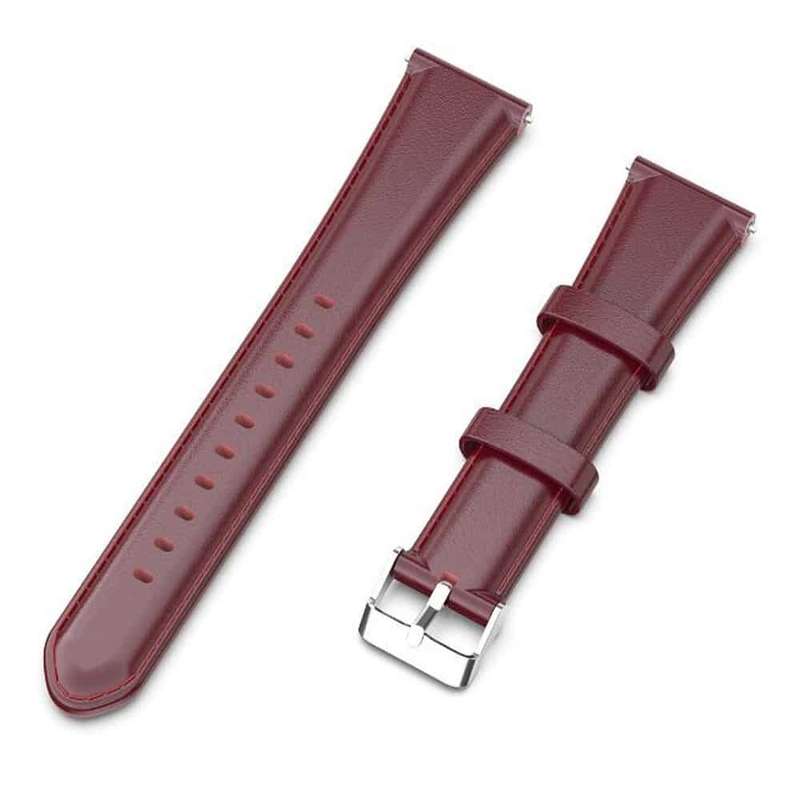 Leather Band for Fitbit Versa/2/Lite Blaze(23mm) - Black