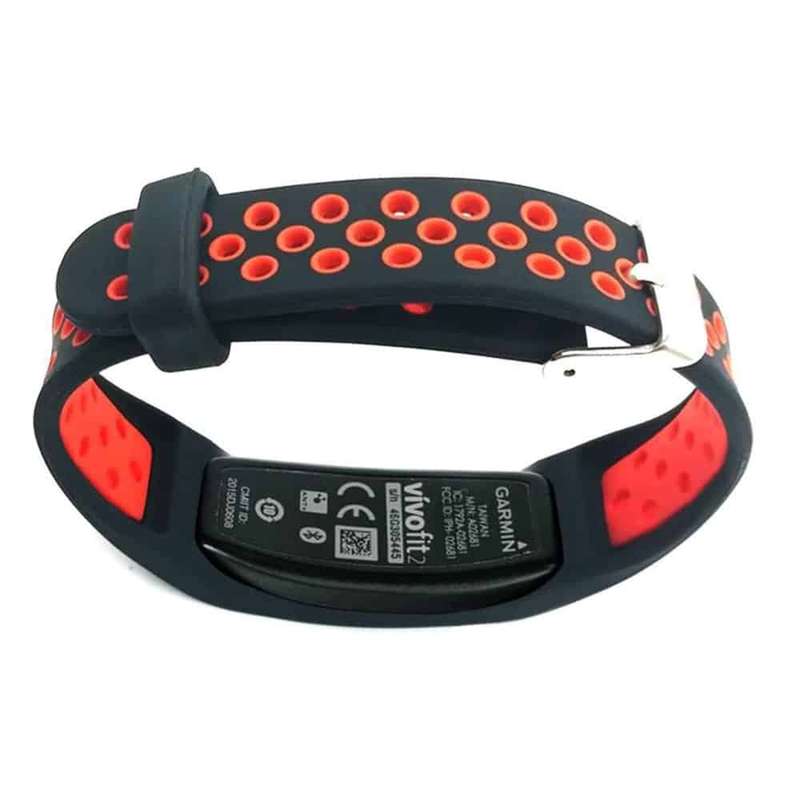 Silicone Band for Garmin Vivofit 2 - Black+Red