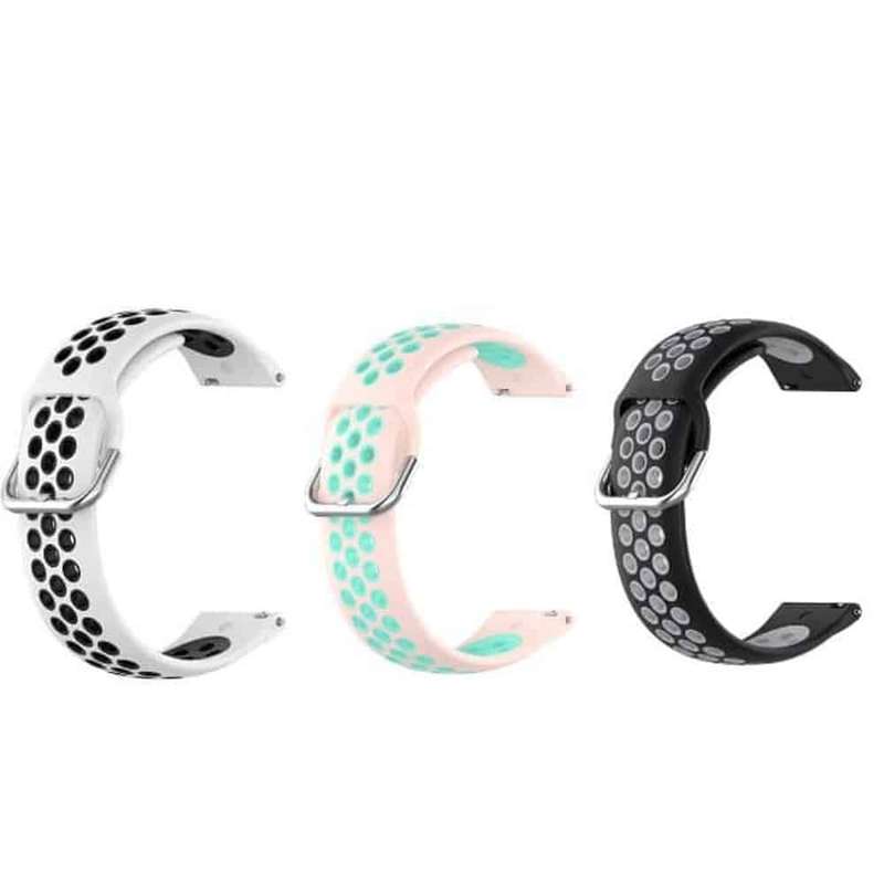 Silicone Strap for Garmin Vivoactive 3 - Pink+Frost Blue