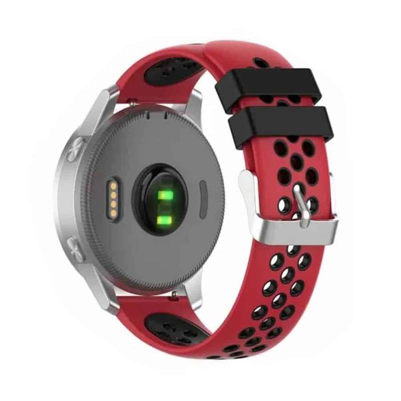 Silicone Strap for Garmin Vivoactive 4(22MM) - Grey+White