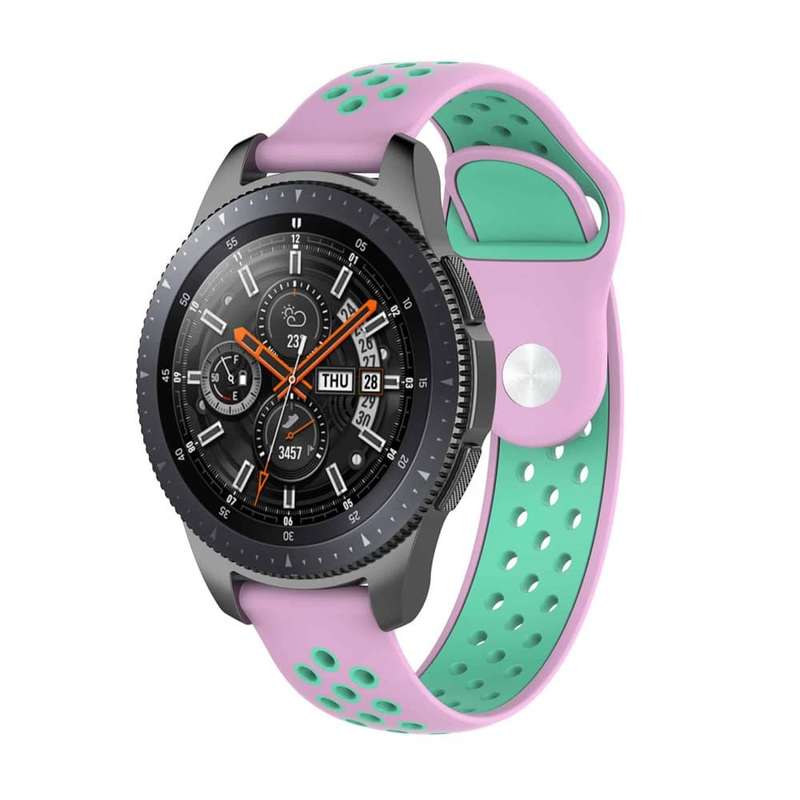 Killer Deals Silicone Strap for Huawei Honor S1/Fit (18mm) - Pink+Frost Blue