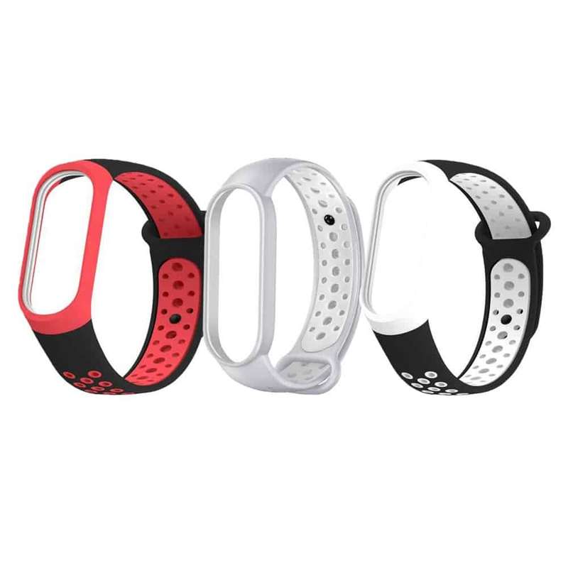 Killer Deals Silicone Band for xiaomi band 3/4 - Black+Red