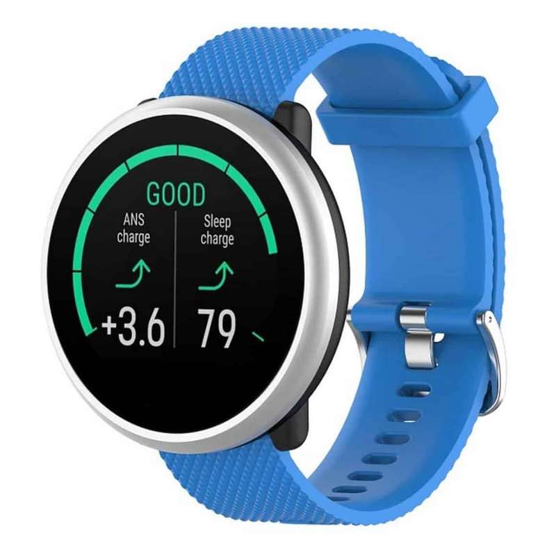 Silicone band for 22mm Garmin Venu 2 (M/L) - Blue