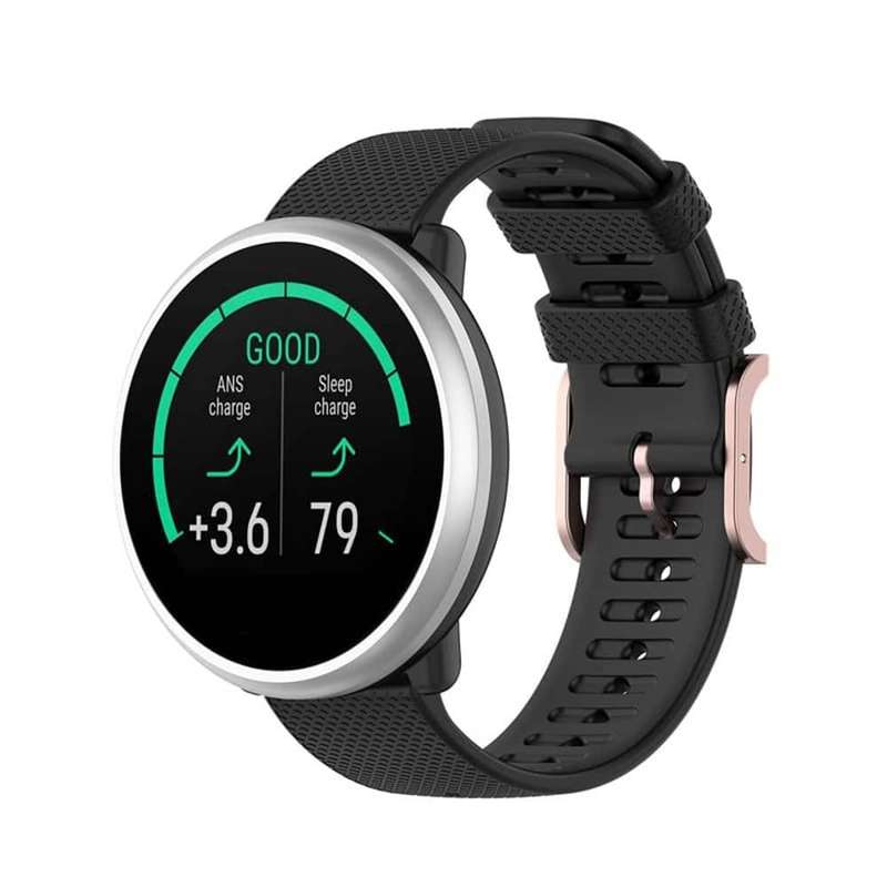 Silicone strap for Polar Ignite 2 - Black