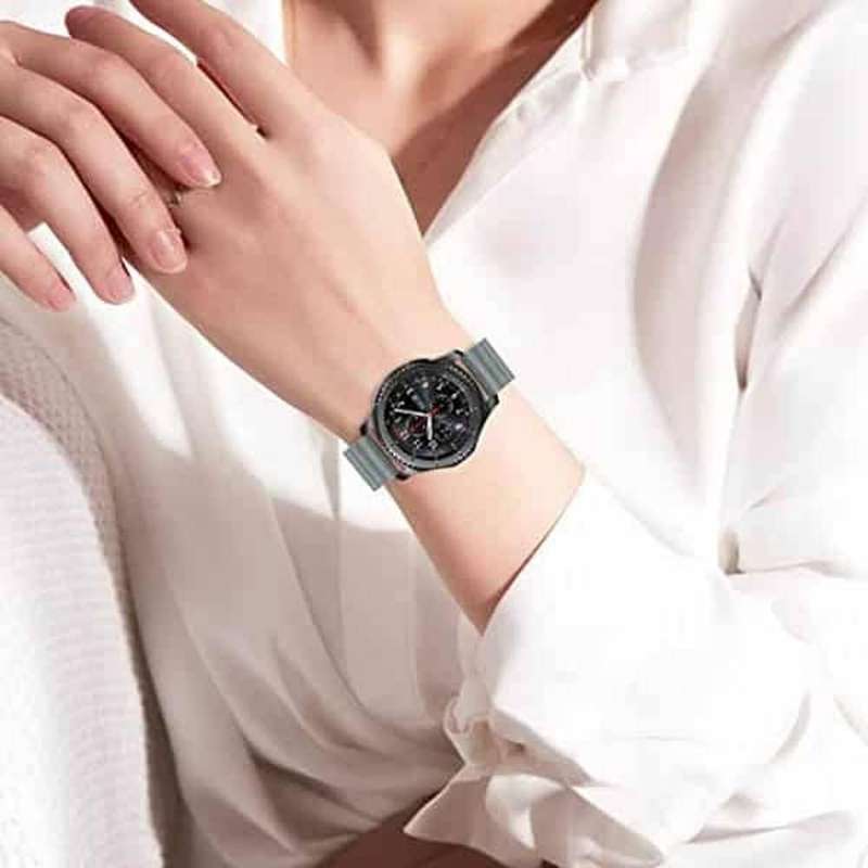 Killer Deals 22MM Silicone Magnetic Watch Band - Grey+Green