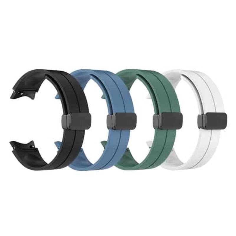 20mm Magnetic Silicone Strap for Samsung Galaxy Watch 5 S/M - Premium Blue