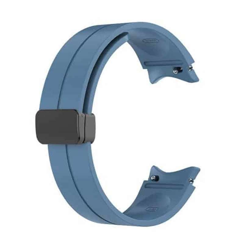 20mm Magnetic Silicone Strap for Samsung Galaxy Watch 5 S/M - Premium Blue