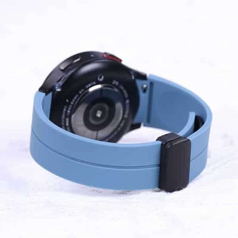 20mm Magnetic Silicone Strap for Samsung Galaxy Watch 5 S/M - Premium Blue