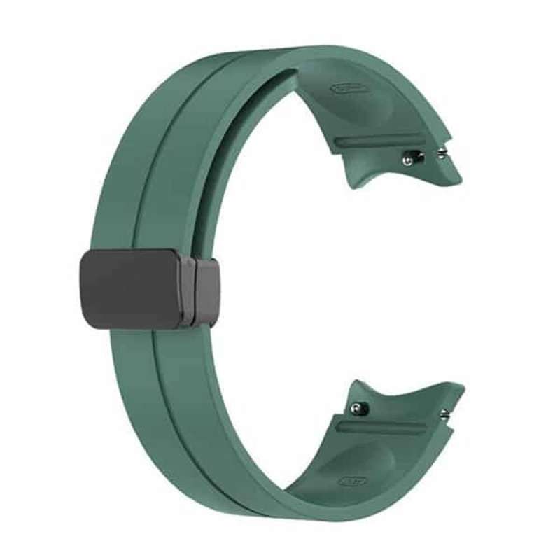 20mm Magnetic Silicone Strap for Samsung Galaxy Watch 5 S/M - Premium Blue