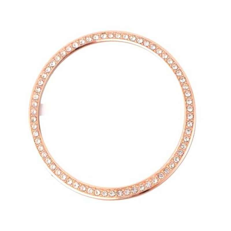 Killer Deals Crystal Rhinestone Bezel for 41mm Samsung Galaxy Watch 4- Rose Gold