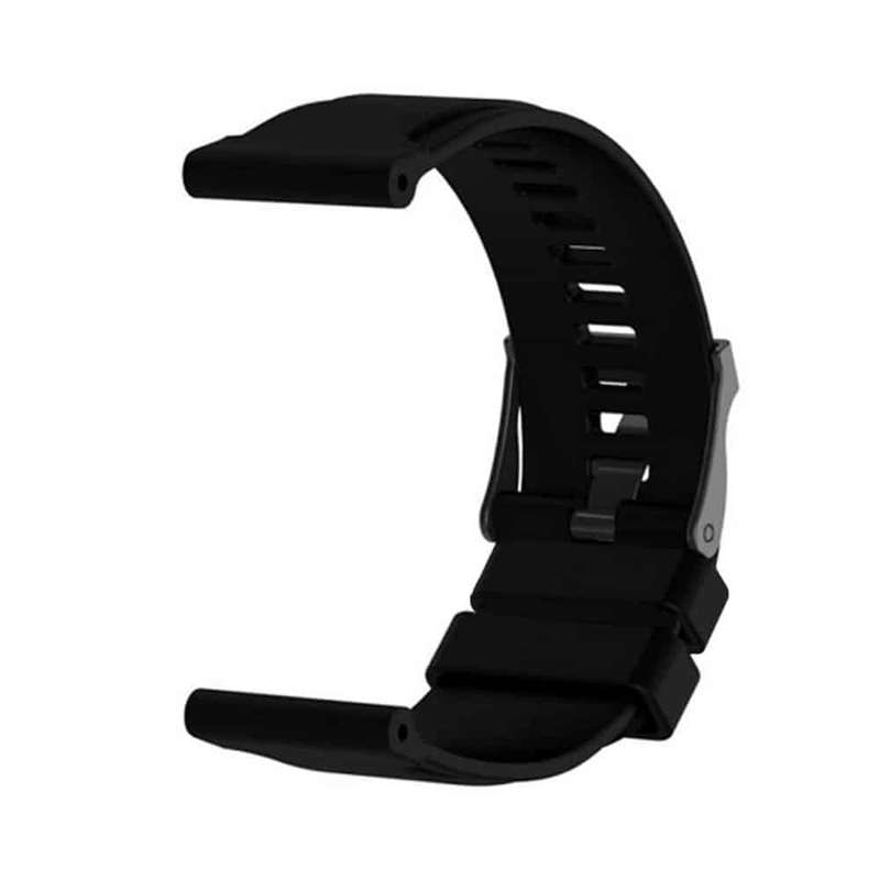 Black Silicone Strap for Suunto Core + Free Wristband Combo
