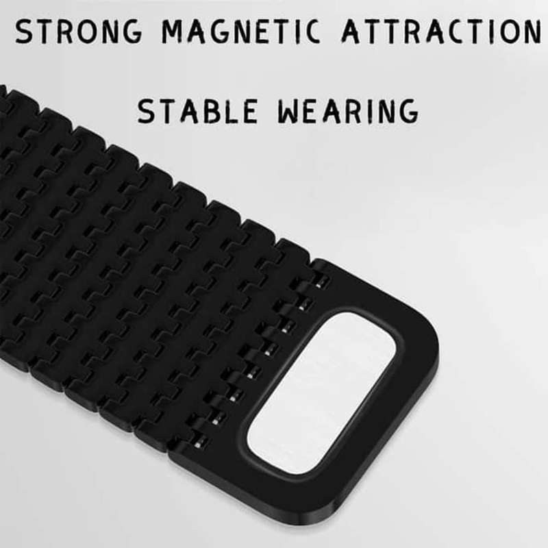 Killer Deals Needle chain magnetic absorption steel band for Apple 38/40/41mm watch - Silver