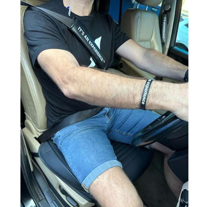 "It's An Experience" Padded Car Seat Belt Cover Protector - Set of 2, Combo