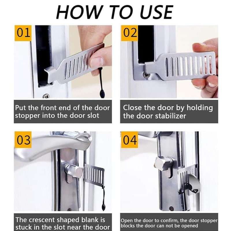 Killer Deals Portable Travel/ Apartment/ Hotel Safety Security Door Lock