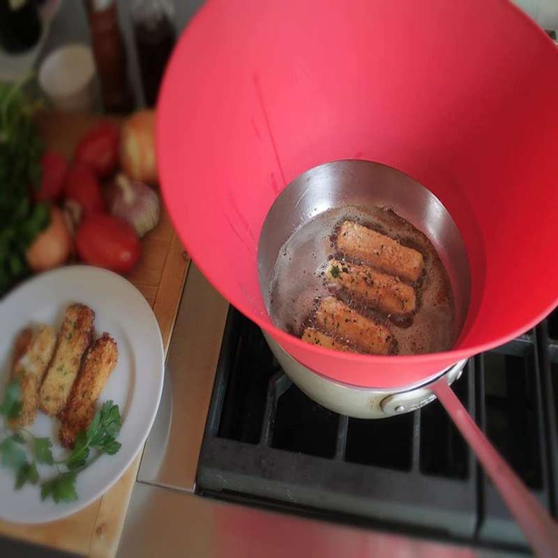 Fry Splash Silicone Non-Stick 40cm Pan Guard / Splatter Guard