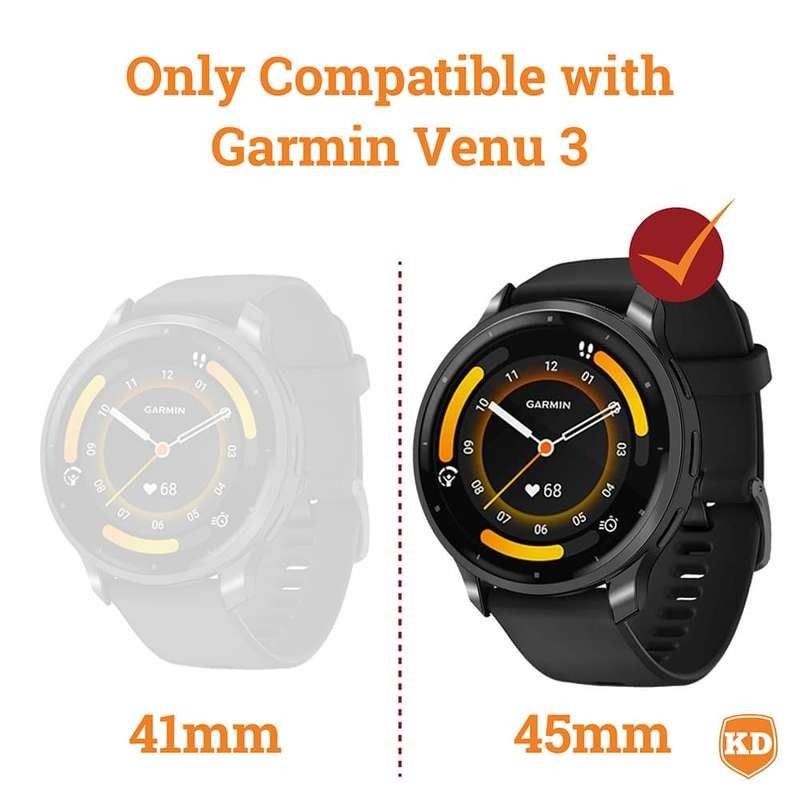 TPU Protective cases for Garmin Venu 3---45mm Black