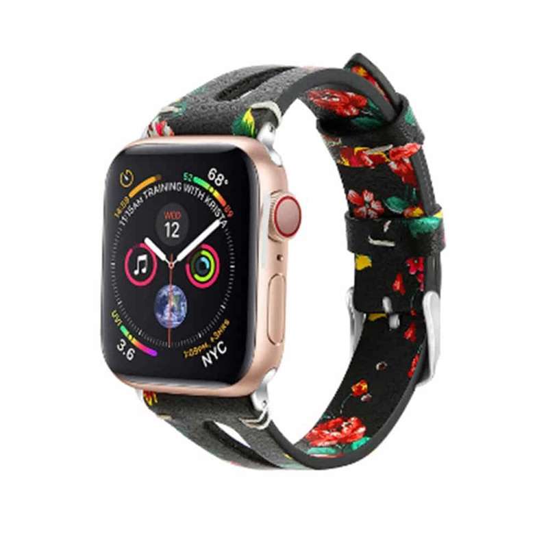 Leather & Silicone Strap Combo for 38/40/41mm Apple Watch