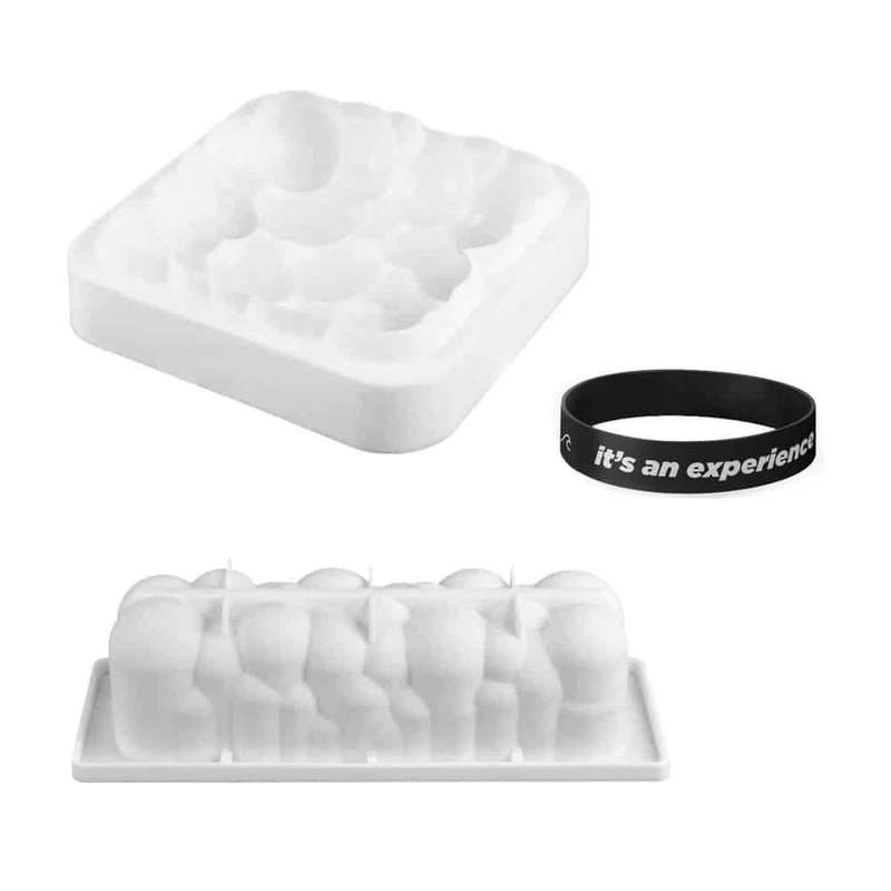 Cloud + Cloud Bubble Cake Silicone Baking Mould Combo