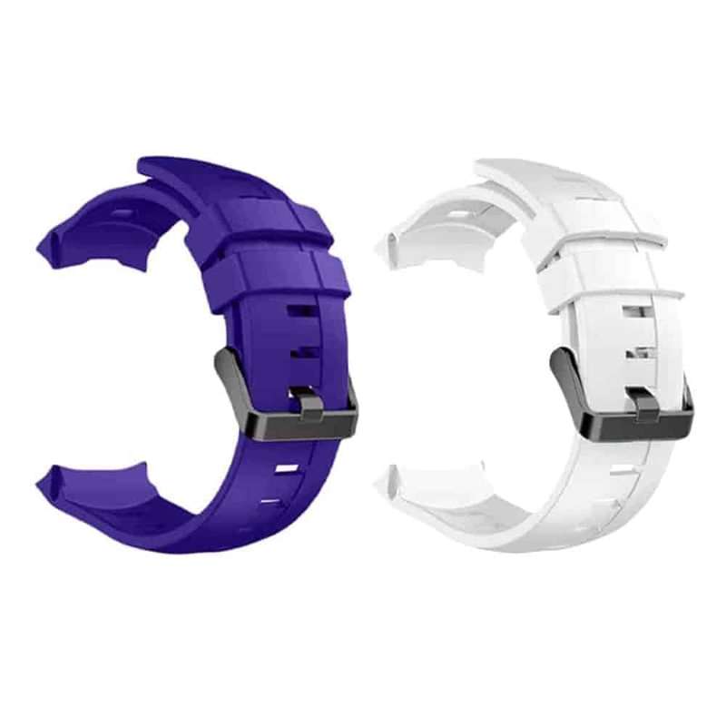 Suunto Ambit 3 Vertical Silicone Strap -Purple/White Combo