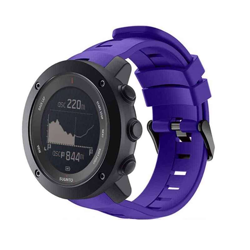 Suunto Ambit 3 Vertical Silicone Strap -Purple/White Combo