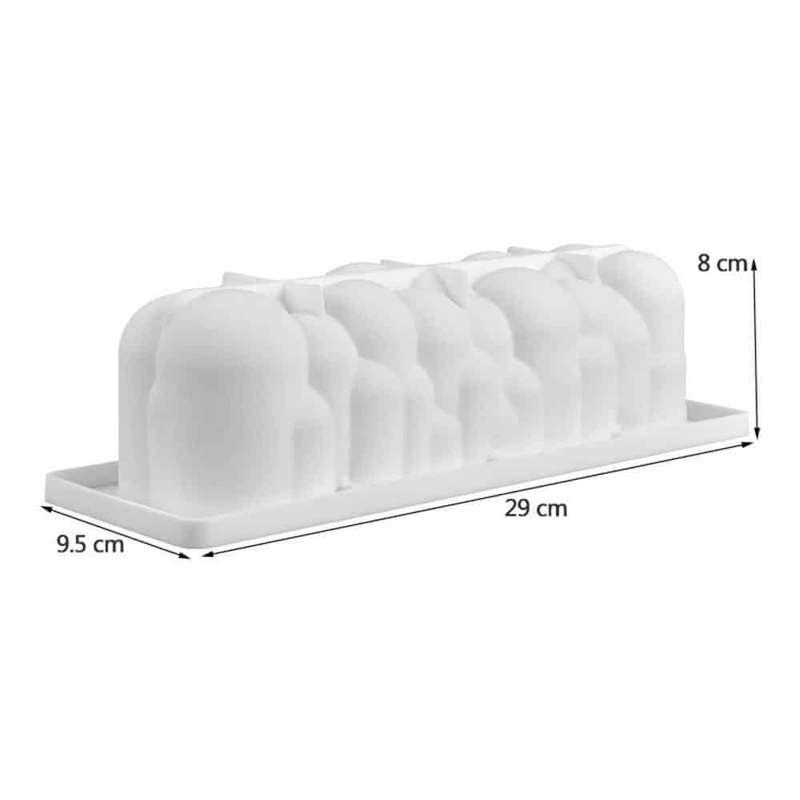 Killer Deals 3D Rectangular Cloud & Rainbow/Unicorn Silicone Baking Mould- Combo